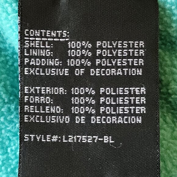 London Fog Infant Girls Hooded Puffer Jacket~18M~18 Months Multicolor/Hearts - Picture 7 of 11